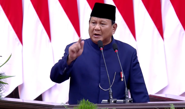 Pidato Berapi-api Bak Soekarno, Prabowo Sebut Korupsi Masih Marak di RI